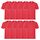 Fruit of the Loom Jungen Regular Fit T-Shirt Kids 10 Pack T-shirt, Rot (Red 41), 14-15 Y (Herstellergröße: 14-15 Y)