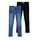 NAME IT Jungen NKMSILAS XSLIM Jeans 2002-TX, Black/W. MEDIUM Blue Denim, 134