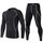 Echinodon Kinder Sportunterwäsche Fußball Kompressionsshirt + Kompressionshose Kompressionsunterwäsche Set Funktionsunterwaesche Set für Fitness Running Fußballtraining Radsport Grau 134/140