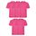 Fruit of the Loom 5er Pack Valueweight T Kids Kinder T-Shirt, Größe:140, Farbe:5X Fuchsia