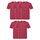 Fruit of the Loom 5er Pack Valueweight T Kids Kinder T-Shirt, Größe:116, Farbe:5X Vintage rot meliert
