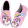 Kyopp Hausschuhe Kinder Junge Mädchen Pantoffeln Atmungsaktive Rutschfest Weich Barfussschuhe für Lauflernschuhe Kleinkinder Schuhe Kindergarten Unisex (Regenbogen-Einhorn 24/25EU)