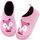 Kyopp Hausschuhe Kinder Junge Mädchen Pantoffeln Atmungsaktive Rutschfest Weich Barfussschuhe für Lauflernschuhe Kleinkinder Schuhe Kindergarten Unisex (Fuchs Rosa 30/31EU)