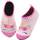 Kyopp Hausschuhe Kinder Junge Mädchen Pantoffeln Atmungsaktive Rutschfest Weich Barfussschuhe für Lauflernschuhe Kleinkinder Schuhe Kindergarten Unisex (Einhorn Rosa(Abstrakt) 32/33EU)