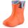 Ladeheid EVA Kinder Jungen Mädchen Gummistiefel Regenschuhe gefüttert Regenstiefel Gummischuhe LA-CA-04 (Orange/Grau, 28/29 EU)