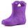 Ladeheid Eva federleichte Kinder Gummistiefel für Jungen und Mädchen Regenschuhe Bequeme und wasserdichte Regenstiefel Kinder LA-CA-01 (Lilla, 32/33 EU)