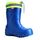 DEMAR Eva federleichte Kinder Gummistiefel mit Stulpe gefüttert Mammut-S (24/25, Metallic Blau)