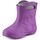 Ladeheid EVA Kinder Jungen Mädchen Gummistiefel Regenschuhe gefüttert LA-CA-03 (Lilla/Grau, 26/27 EU)