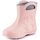 Ladeheid EVA Kinder Jungen Mädchen Gummistiefel Regenschuhe gefüttert LA-CA-03 (Puderrosa, 28/29 EU)