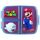 Super Mario Brotdose Kinder - Lunchbox mit 3 Fächern und Clip-Verschlüssen, Bento Snackbox aus Kunststoff bpa-frei - Vesperdose für Kindergarten & Schule, robust und leicht zu reinigen