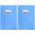 Brunnen 104052434 Hefthülle/Heftumschlag (A4, Folie, mit Namensschild) hellblau (Packung mit 2)