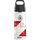 Sigg - Alu Trinkflasche Kinder - WMB ONE DFB Frauen Fussball - Kohlensäuregeeignet - Auslaufsicher - Federleicht - BPA-frei - ClimatePartner Zertifiziert - Sport & Schule - Rosa - 0,6L