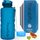 Hydracy Trinkflasche mit Fruchteinsatz - 2L Wasserflasche - BPA-freie Trinkflasche mit Zeitmarkierung Auslaufsichere Sportflasche - Kondensationsfrei für Sport und Outdoor
