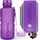 Hydracy Trinkflasche mit Fruchteinsatz - 2L Wasserflasche - BPA-freie Trinkflasche mit Zeitmarkierung Auslaufsichere Sportflasche - Kondensationsfrei für Sport und Outdoor