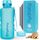 Hydracy Trinkflasche mit Fruchteinsatz - 2L Wasserflasche - BPA-freie Trinkflasche mit Zeitmarkierung Auslaufsichere Sportflasche - Kondensationsfrei für Sport und Outdoor