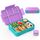 SWVIODMT Brotdose Kinder mit Fächern 1300 ml Lunchbox für Kinder, Auslaufsichere Lunchbox mit 5 Fächern, Snackbox für Mädchen & Jungen, perfekt für Schule, Kindergarten (Macaron Lila)