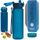 Hydracy Trinkflasche mit Fruchteinsatz - 500ml Wasserflasche - BPA-freie Trinkflasche mit Zeitmarkierung Auslaufsichere Sportflasche - Kondensationsfrei für Sport und Outdoor