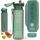 Hydracy Trinkflasche mit Fruchteinsatz - 500ml Wasserflasche - BPA-freie Trinkflasche mit Zeitmarkierung Auslaufsichere Sportflasche - Kondensationsfrei für Sport und Outdoor