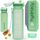 Hydracy Trinkflasche mit Fruchteinsatz - 500ml Wasserflasche - BPA-freie Trinkflasche mit Zeitmarkierung Auslaufsichere Sportflasche - Kondensationsfrei für Sport und Outdoor