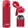 Jarlson® Trinkflasche Kinder Edelstahl MALI [THERMOSFLASCHE] - Kindertrinkflasche Auslaufsicher - Thermoskanne Kohlensäure geeignet - Thermo Trink Flasche für Schule & Kindergarten (500ml, Rot)