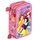 Clondo Mädchen Federmäppchen 3-Fach gefüllt, Für Disney Prinzessinnen Fan, 45-TLG., Rosa, Radierbare Gelstifte, Filzstifte, Buntstifte, Schere, Kleber, Mit Reißverschlussfächern