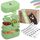 BJORKI® Bento Box für Kinder inkl. GRATIS Namensticker - Auslaufsichere Lunchbox mit Fächern - Nachhaltige Brotdose Kinder für Kindergarten & Schule - Die Jausenbox für unterwegs. (Pastell Grün)
