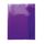HERMA 19628 Heftumschläge Quart Transparent Violett Lila, 10 Stück, Hefthüllen aus strapazierfähiger, abwischbarer & extra dicker Polypropylen-Folie, durchsichtige Heftschoner für Schulhefte, farbig