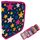 itenga Schüler-Etui 28 teilig gefüllt 1-Zipper Federmäppchen für Jungen und Mädchen (Sterne)