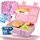 LUCKY KIDZ® Brotdose Kinder – auslaufsichere Lunchbox mit Fächern – Bento Box BPA-frei aus PP & ABS – spülmaschinengeeignet für Schule und Kindergarten – Premium Snackbox für gesunde Mahlzeiten
