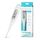 Digitales Fieberthermometer, Rektal, Oral, Achselthermometer Fieber Thermometer für Baby Kinder Erwachsene, Genaue und Schnelle Ablesungen, Wasserdichte Sonde, grau