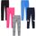 Spotted Zebra Big Girls' 5-Pack Leggings, Hearts, Large (10)