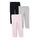 Amazon Essentials Mädchen Leggings, 3er-Pack, Grau Meliert/Hellrosa/Schwarz, 5 Jahre