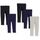 Amazon Essentials Mädchen Leggings, 5er-Pack, Grau Meliert/Marineblau/Schwarz, 11-12 Jahre