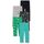 Amazon Essentials Mädchen Leggings, 5er-Pack, Floral/Grau/Grün Bonbon/Schwarz/Türkisblau Streifen, 4 Jahre