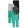 Amazon Essentials Mädchen Leggings, 5er-Pack, Floral/Grau/Grün Bonbon/Schwarz/Türkisblau Streifen, 9 Jahre