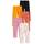 Amazon Essentials Mädchen Leggings, 5er-Pack, Rosa Streifen/Schwarz/Senfgelb/Skiing Foxes/Weiß Floral, 2 Jahre