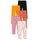 Amazon Essentials Mädchen Leggings, 5er-Pack, Rosa Streifen/Schwarz/Senfgelb/Skiing Foxes/Weiß Floral, 3 Jahre