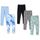 Amazon Essentials Mädchen Leggings, 5er-Pack, Aquablau/Batik/Blau/Herzen/Schwarz, 3 Jahre