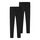 NAME IT Mädchen Nkfvivian 2p L Noos Leggings, Black/Pack:Packed with Black, 122/128