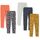 Amazon Essentials Kleinkind Mädchen Leggings, 5er-Pack, Blau Floral/Grau/Navy Sterne/Orange/Gelb Leopard, 3T