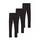 NAME IT Mädchen NKFVIVIAN Legging, Black/W. Black & Black, 146