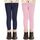 AMIYOYO 2er Pack Mädchen Leggings High Waist Lang Sportsleggins Weiche Sport Leggings Elastisch Fitness Hose Bequem Tanzhose Basic für Kinder
