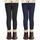 AMIYOYO 2er Pack Mädchen Leggings High Waist Lang Sportsleggins Weiche Sport Leggings Elastisch Fitness Hose Bequem Tanzhose Basic für Kinder