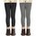 AMIYOYO 2er Pack Mädchen Leggings High Waist Lang Sportsleggins Weiche Sport Leggings Elastisch Fitness Hose Bequem Tanzhose Basic für Kinder