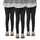 Uizuooy Kinder Leggings Mädchen Baumwolle Sportleggings Komfortable Tanzhose Elastisch Fitness Hose Basic für Kinder3er-Pack 2708-BL-158