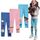 EmaoFun Mädchen Leggings Multipack,Kinder Hose Kleinkind aus Baumwolle,3er-Pack Set(Flora 5T)