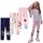 EmaoFun Mädchen Leggings Multipack,Kinder Hose Kleinkind aus Baumwolle,3er-Pack Set(Flügel 4Y)