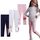 EmaoFun Mädchen Leggings Multipack,Kinder Hose Kleinkind aus Baumwolle,3er-Pack Set(Dancing,3T)