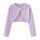 Proumhang Bolero Shrug Strickjacke für Mädchen Langärmelige Baumwollstrickpullover EIN-Knopf-Schal Jacke Sweatshirt Mäntel Chlidren Kleid Cover Up Für 3-10 Jahre Lila 120