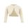 trudge Bolero Mädchen Festlich Bolerojacke Shrug Elegante Langarm Schulterjacke trickjacke Kurz Cardigan mit Knöpfe Aprikose 146/9-10 Jahre